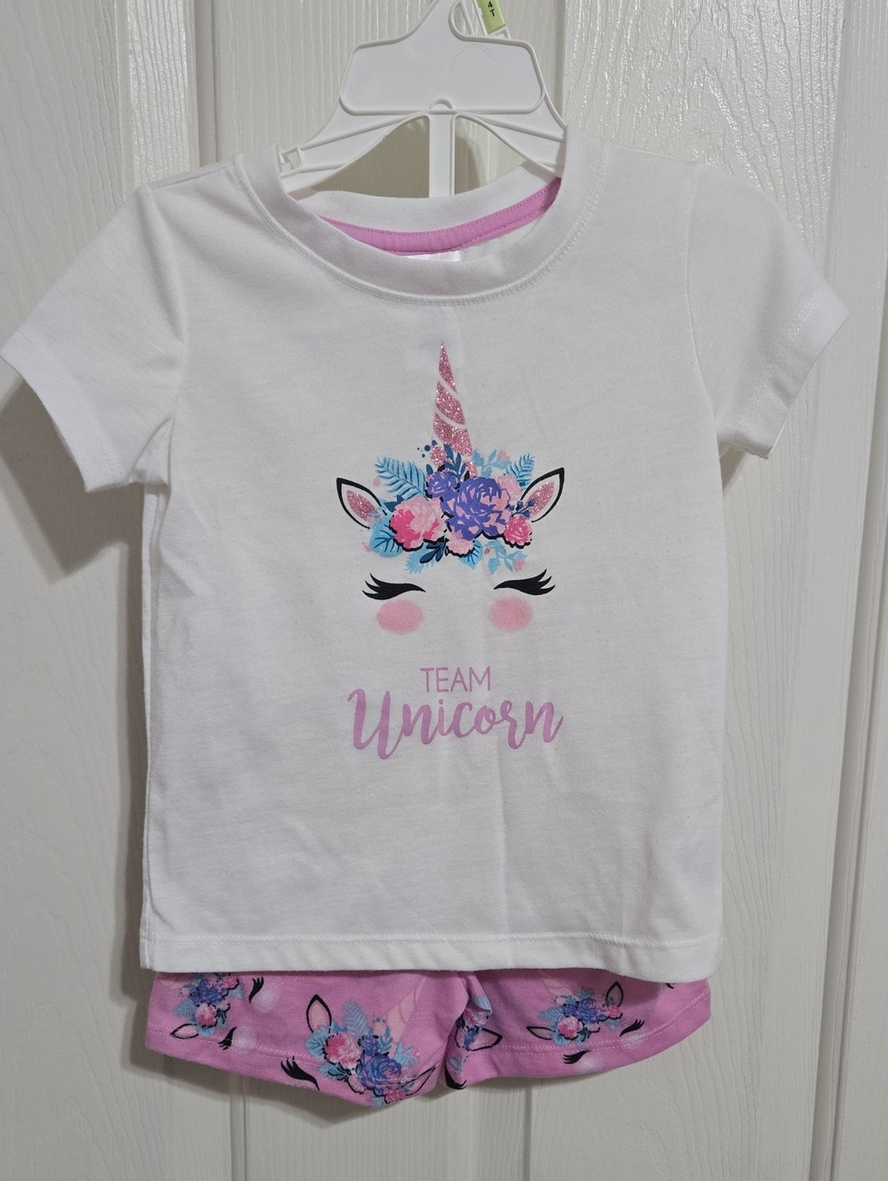 Way To Celebrate girls unicorn 2 piece pajama set